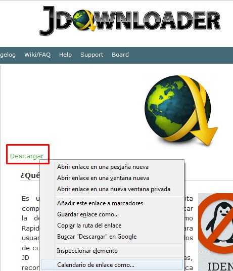 jdownloader - programar descargas automaticas