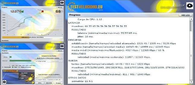 hacer test de velocidad en testvelocidad.eu